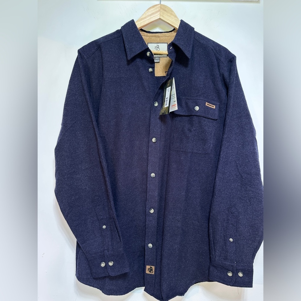 Legendary Whitetails Men’s Navy Cotton Flannel Style Button Up Shirt NWT Size M